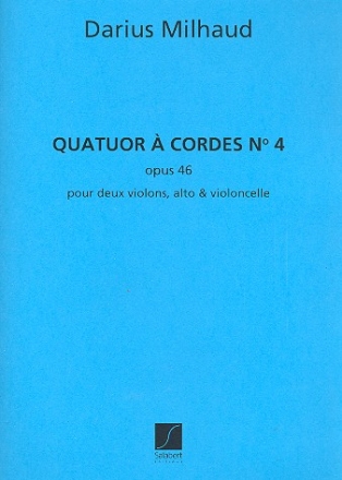Quatuor  cordes no.4 op.46 partition et parties