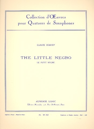 Le petit negro pour quatuor de saxophones (SATB) partition et parties