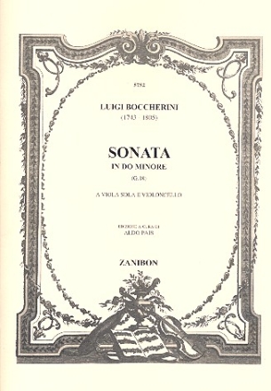 Sonata do maggiore per viola sola e violoncello