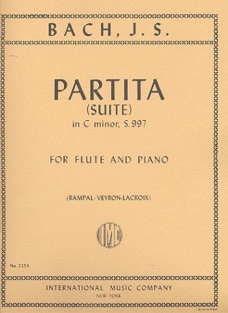 Partita c minor BWV997 - Suite for flute and piano RAMPAL, J.-P., ED.