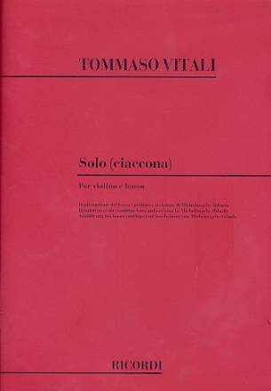 Solo Ciaccona per violino e basso