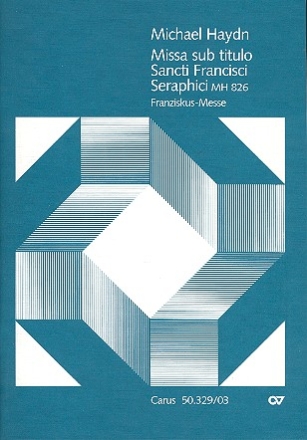 Missa sub titulo Sancti Francisci Seraphici MH826  fr Soli (SATB), gem Chor und Orchester,  Klavierauszug (la)