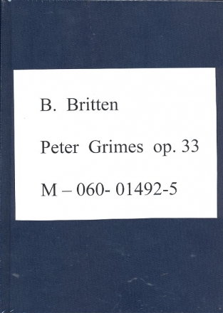 Peter Grimes op. 33 HPS 749  Studienpartitur