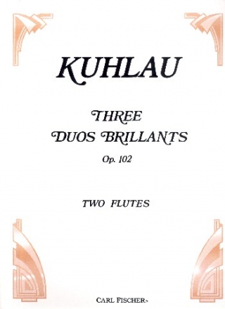 3 duos brillants op.102 for 2 flutes