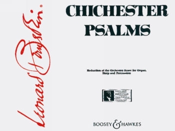 Chichester Psalms reduction of the orchestra score for organ, harp and percussion score and 2 parts