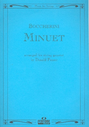 Minuet for string quartet score and parts