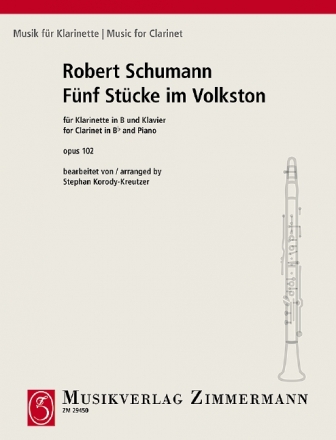 5 Stcke im Volkston op.102 fr Klarinette und Klavier