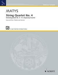 Streichquartett Nr. 4 fr Streichquartett Partitur und Stimmen