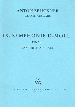 Sinfonie d-Moll Nr.9 Faksimile des Finale