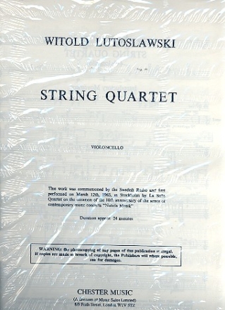 String Quartet  parts