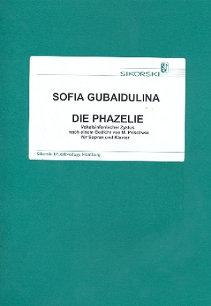 Die Phazelie fr Gesang und Klavier Verlagskopie