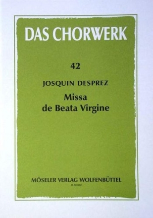 Missa de beata virgine fr gem chor a cappella Partitur