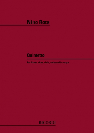 Quintetto per flauto, oboe, viola, violoncello e arpa, partitura