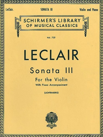 Sonata D major no.3 for violin and piano