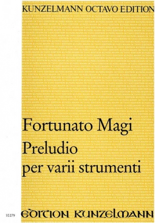 Preludio per varii strumenti Partitur