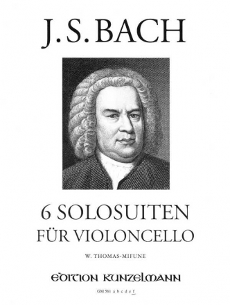 6 Solosuiten Band 6 (NR.6) - Suite D-Dur Nr. 6 BWV1012 fr Cello solo THOMAS-MIFUNE, WERNER, ED