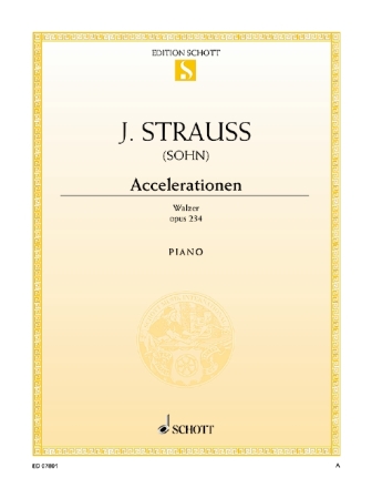 Accelerationen op. 234 fr Klavier Einzelausgabe