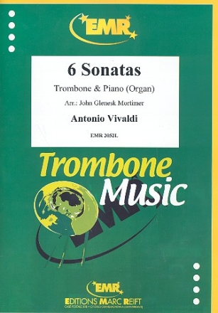 6 Sonatas for trombone and piano (organ) Mortimer, J.G., arr.