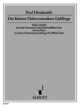 Des kleinen Elektromusikers Lieblinge fr Streichtrio / Blsertrio Partitur und Stimmen