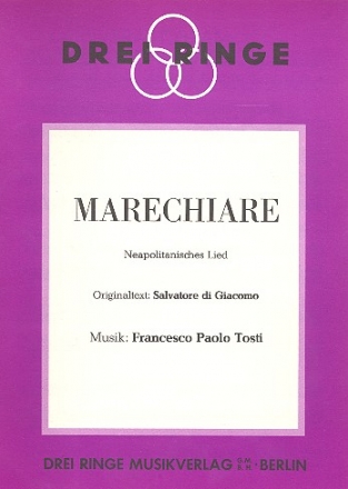 Marechiare: Neapolitanisches Lied fr Gesang und Klavier / Akkordeon Giacomo