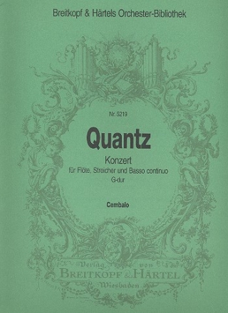 Konzert G-Dur QV5,174 fr Flte, Streicher und Bc Cembalo