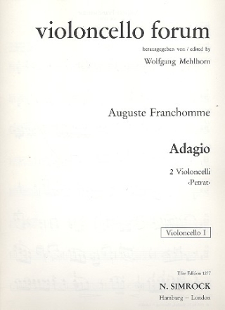 Adagio fr 2 Violoncelli Stimmen