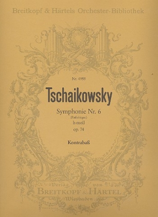 Sinfonie h-Moll Nr.6 op.74 fr Orchester Kontrabass