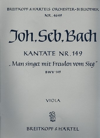 Man singet mit Freuden vom Sieg Kantate Nr.149 BWV149 Viola