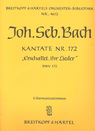 Erschallet ihr Lieder Kantate Nr.172 BWV172 Harmonie