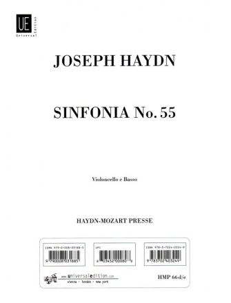 Sinfonie Es-Dur Nr.55 Hob.I:55 fr Orchester Violoncello/Kontrabass