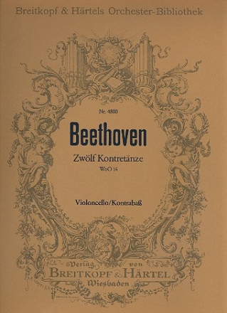 12 Kontretnze fr Orchester fr Orchester Violoncello / Kontrabass