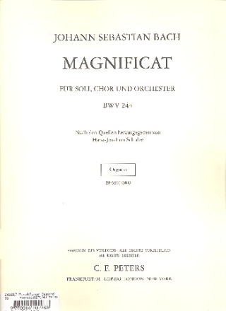 Magnificat D-Dur BWV243 fr Soli, Chor und Orchester Orgel