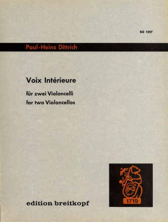 Voix interieure fr 2 Celli Partitur