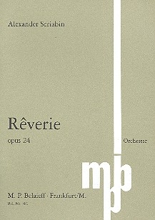 Rverie op.24 fr Orchester Studienpartitur