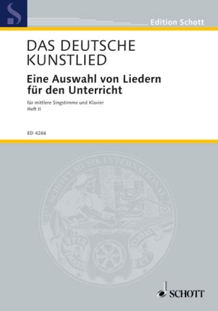 Das deutsche Kunstlied Band 2 (dt) fr mittlere Stimme und Klavier