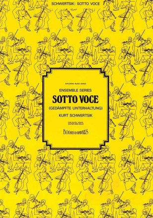 Sotto voce op. 39 fr Flte, Violine, Gitarre und Violoncello Partitur und Stimmen