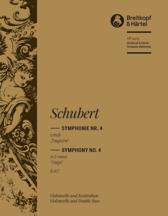 Sinfonie c-Moll Nr.4 D417 fr Orchester Violoncello / Kontrabass