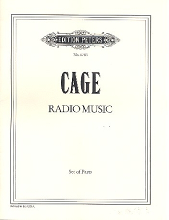 Radio Music for solo or ensemble up to 8 performers, one playing radio Score