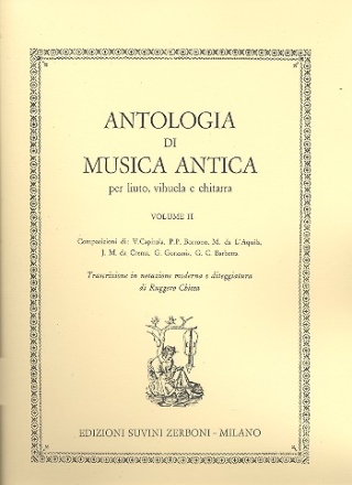 Antologia di musica antica vol.2 per chitarra