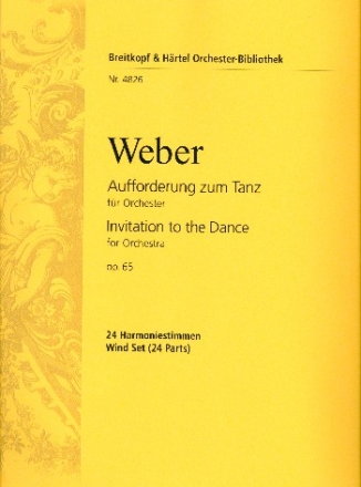 Aufforderung zum Tanz op.65 fr Orchester Harmonie