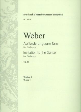 Aufforderung zum Tanz op.65 fr Orchester Violine 1