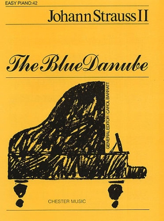 The blue Danube for easy piano