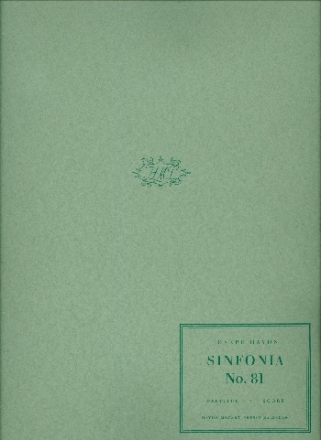 Sinfonie G-Dur Nr.81 Hob.I:81 fr Orchester Partitur