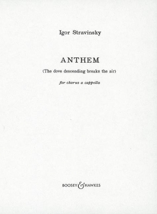 Anthem fr gemischter Chor (SATB) a cappella Chorpartitur