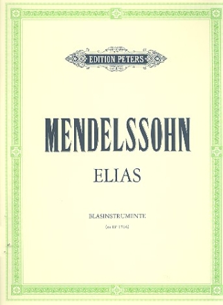 Elias op.70 Oratorium fr Soli, gem Chor und Orchester Harmonie