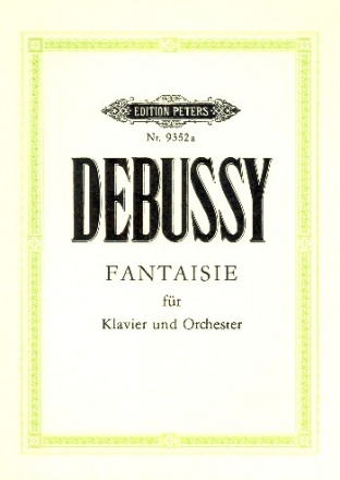 Fantaisie fr Klavier und Orchester Studienpartitur