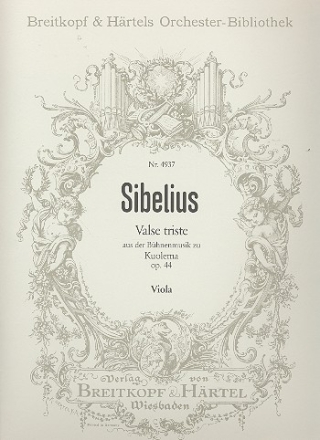 Valse triste aus der Musik zu 'Kuolema' op.44 fr Orchester Viola