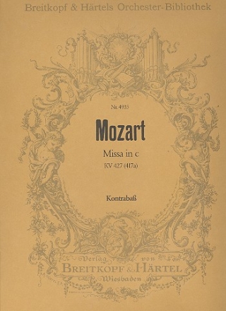 Messe c-Moll KV427 fr Soli, Chor und Orchester Kontrabass