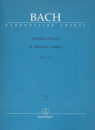 Matthus-Passion BWV244 Chorus 1 Viola