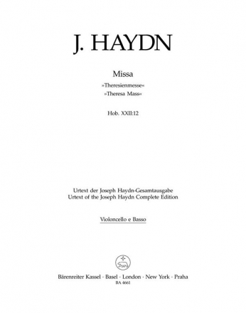 Missa B-Dur Hob.XXII:12 fr Soli, Chor und Orchester Cello/Ba